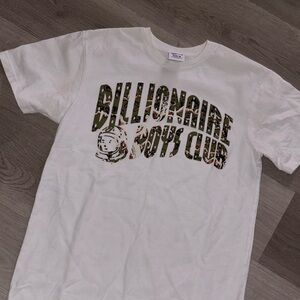 Billionaire Boys Club White Tee with Camouflage Logo